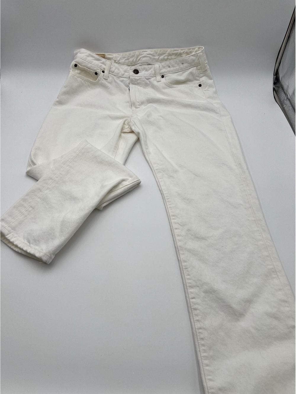 Abercrombie & Fitch Men’s White Jeans 36x32 Straight Leg Denim
